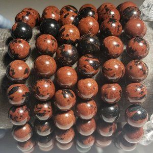 8mm Mahogany Obsidian Bracelet